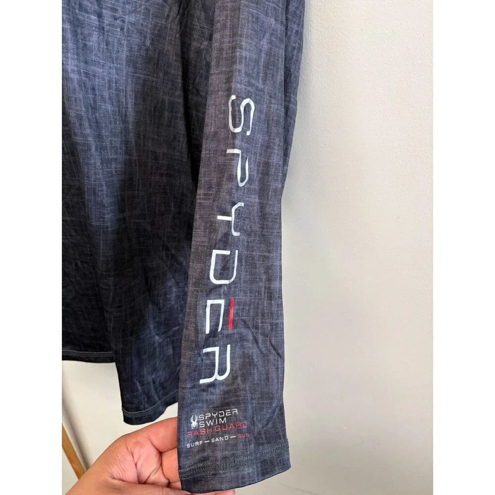 Spyder Men’s Long Sleeve Rash guard Black, Size Large - NWT